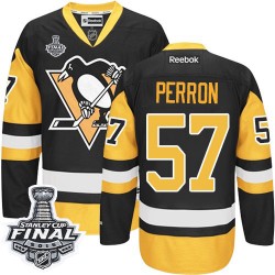 David Perron Pittsburgh Penguins Reebok Authentic Third 2016 Stanley Cup Final Bound NHL Jersey (Black/Gold)