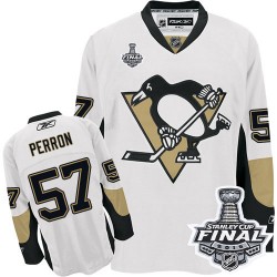 David Perron Pittsburgh Penguins Reebok Authentic Away 2016 Stanley Cup Final Bound NHL Jersey (White)