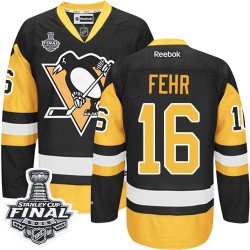 Eric Fehr Pittsburgh Penguins Reebok Authentic Third 2016 Stanley Cup Final Bound NHL Jersey (Black/Gold)