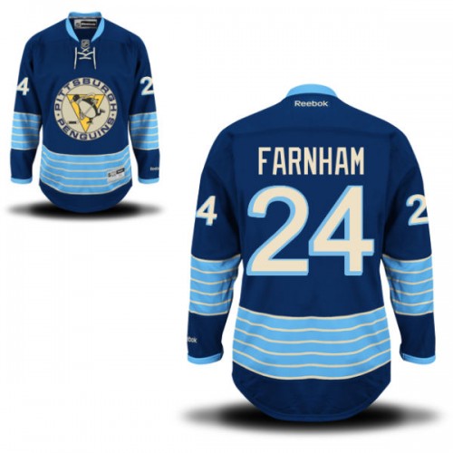 Bobby Farnham Pittsburgh Penguins Reebok Premier Alternate Jersey (Royal Blue)