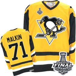 Evgeni Malkin Pittsburgh Penguins CCM Authentic Throwback 2016 Stanley Cup Final Bound NHL Jersey (Gold)