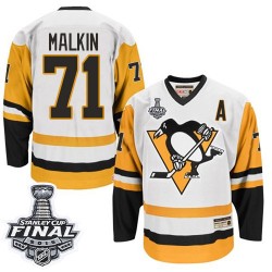 Evgeni Malkin Pittsburgh Penguins CCM Authentic Throwback 2016 Stanley Cup Final Bound NHL Jersey (White)