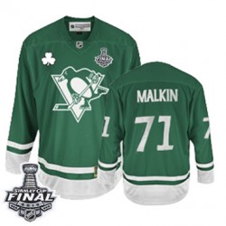 Evgeni Malkin Pittsburgh Penguins Reebok Authentic St Patty's Day 2016 Stanley Cup Final Bound NHL Jersey (Green)