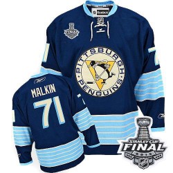Evgeni Malkin Pittsburgh Penguins Reebok Authentic Third Vintage 2016 Stanley Cup Final Bound NHL Jersey (Navy Blue)