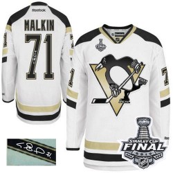Evgeni Malkin Pittsburgh Penguins Reebok Authentic 2014 Stadium Series Autographed 2016 Stanley Cup Final Bound NHL Jersey (Whit