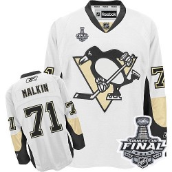Evgeni Malkin Pittsburgh Penguins Reebok Authentic Away 2016 Stanley Cup Final Bound NHL Jersey (White)