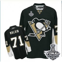 Evgeni Malkin Pittsburgh Penguins Reebok Youth Authentic Home 2016 Stanley Cup Final Bound NHL Jersey (Black)