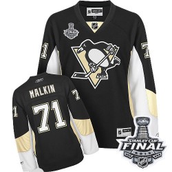 Evgeni Malkin Pittsburgh Penguins Reebok Women's Authentic Home 2016 Stanley Cup Final Bound NHL Jersey (Black)