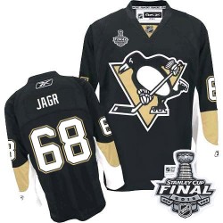 Jaromir Jagr Pittsburgh Penguins Reebok Authentic Home 2016 Stanley Cup Final Bound NHL Jersey (Black)