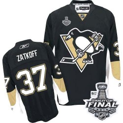 Jeff Zatkoff Pittsburgh Penguins Reebok Premier Home 2016 Stanley Cup Final Bound NHL Jersey (Black)