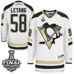 Kris Letang Pittsburgh Penguins Reebok Authentic 2014 Stadium Series 2016 Stanley Cup Final Bound NHL Jersey (White)