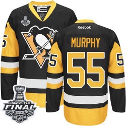 Larry Murphy Pittsburgh Penguins Reebok Authentic Third 2016 Stanley Cup Final Bound NHL Jersey (Black/Gold)