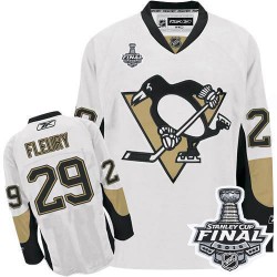 Marc-Andre Fleury Pittsburgh Penguins Reebok Authentic Away 2016 Stanley Cup Final Bound NHL Jersey (White)