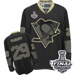 Marc-Andre Fleury Pittsburgh Penguins Reebok Premier 2016 Stanley Cup Final Bound NHL Jersey (Black Ice)