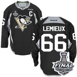 Mario Lemieux Pittsburgh Penguins Reebok Authentic Practice 2016 Stanley Cup Final Bound NHL Jersey (Black)