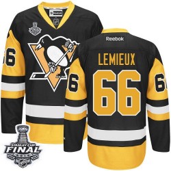 Mario Lemieux Pittsburgh Penguins Reebok Authentic Third 2016 Stanley Cup Final Bound NHL Jersey (Black/Gold)