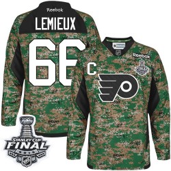 Mario Lemieux Pittsburgh Penguins Reebok Authentic Veterans Day Practice 2016 Stanley Cup Final Bound NHL Jersey (Camo)