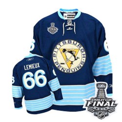 Mario Lemieux Pittsburgh Penguins Reebok Authentic Third Vintage 2016 Stanley Cup Final Bound NHL Jersey (Navy Blue)