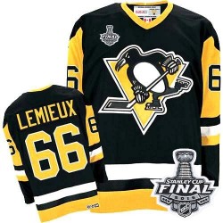 Mario Lemieux Pittsburgh Penguins CCM Youth Authentic Throwback 2016 Stanley Cup Final Bound NHL Jersey (Black)