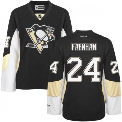 Bobby Farnham Pittsburgh Penguins Reebok Women's Authentic Home Jersey (Black)