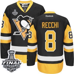 Mark Recchi Pittsburgh Penguins Reebok Authentic Third 2016 Stanley Cup Final Bound NHL Jersey (Black/Gold)