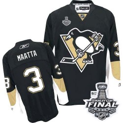 Olli Maatta Pittsburgh Penguins Reebok Authentic Home 2016 Stanley Cup Final Bound NHL Jersey (Black)