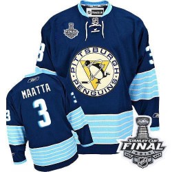 Olli Maatta Pittsburgh Penguins Reebok Authentic Third Vintage 2016 Stanley Cup Final Bound NHL Jersey (Navy Blue)