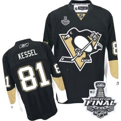 Phil Kessel Pittsburgh Penguins Reebok Authentic Home 2016 Stanley Cup Final Bound NHL Jersey (Black)