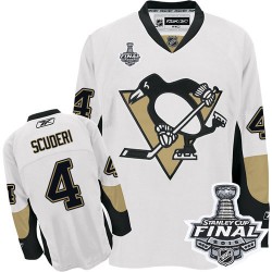 Rob Scuderi Pittsburgh Penguins Reebok Authentic Away 2016 Stanley Cup Final Bound NHL Jersey (White)