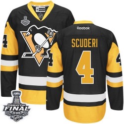 Rob Scuderi Pittsburgh Penguins Reebok Premier Third 2016 Stanley Cup Final Bound NHL Jersey (Black/Gold)