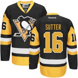 Brandon Sutter Pittsburgh Penguins Reebok Premier Black/ Third Jersey (Gold)