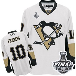 Ron Francis Pittsburgh Penguins Reebok Authentic Away 2016 Stanley Cup Final Bound NHL Jersey (White)