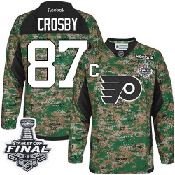 Sidney Crosby Pittsburgh Penguins Reebok Authentic Veterans Day Practice 2016 Stanley Cup Final Bound NHL Jersey (Camo)