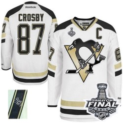 Sidney Crosby Pittsburgh Penguins Reebok Authentic 2014 Stadium Series Autographed 2016 Stanley Cup Final Bound NHL Jersey (Whit
