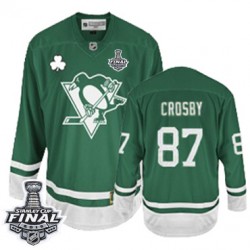Sidney Crosby Pittsburgh Penguins Reebok Premier St Patty's Day 2016 Stanley Cup Final Bound NHL Jersey (Green)