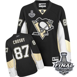Sidney Crosby Pittsburgh Penguins Reebok Women's Premier Home 2016 Stanley Cup Final Bound NHL Jersey (Black)