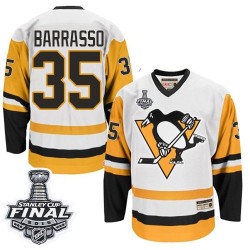 Tom Barrasso Pittsburgh Penguins CCM Authentic Throwback 2016 Stanley Cup Final Bound NHL Jersey (White)