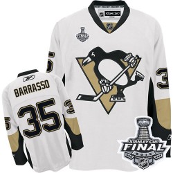 Tom Barrasso Pittsburgh Penguins Reebok Authentic Away 2016 Stanley Cup Final Bound NHL Jersey (White)