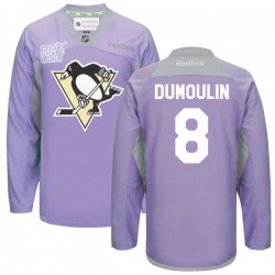 Brian Dumoulin Pittsburgh Penguins Reebok Authentic 2016 Hockey Fights Cancer Practice Jersey (Purple)