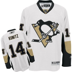 Chris Kunitz Pittsburgh Penguins Reebok Authentic Away Jersey (White)