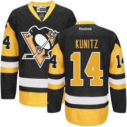 Chris Kunitz Pittsburgh Penguins Reebok Premier Black/ Third Jersey (Gold)