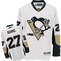 Craig Adams Pittsburgh Penguins Reebok Authentic Away Jersey (White)