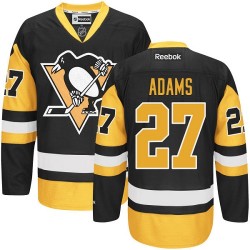 Craig Adams Pittsburgh Penguins Reebok Premier Black/ Third Jersey (Gold)