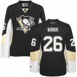 Daniel Winnik Pittsburgh Penguins Reebok Women's Authentic Home Jersey (Black)