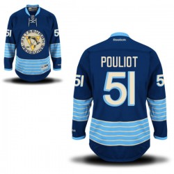 Derrick Pouliot Pittsburgh Penguins Reebok Premier Alternate Jersey (Royal Blue)
