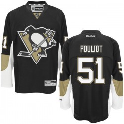 Derrick Pouliot Pittsburgh Penguins Reebok Authentic Home Jersey (Black)