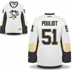 Derrick Pouliot Pittsburgh Penguins Reebok Women's Authentic Away Jersey (White)