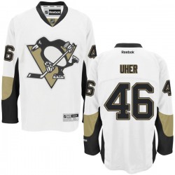 Dominik Uher Pittsburgh Penguins Reebok Premier Away Jersey (White)