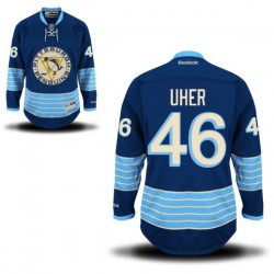 Dominik Uher Pittsburgh Penguins Reebok Premier Alternate Jersey (Royal Blue)