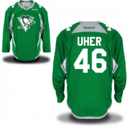 Dominik Uher Pittsburgh Penguins Reebok Premier St. Patrick's Day Replica Practice Jersey (Green)